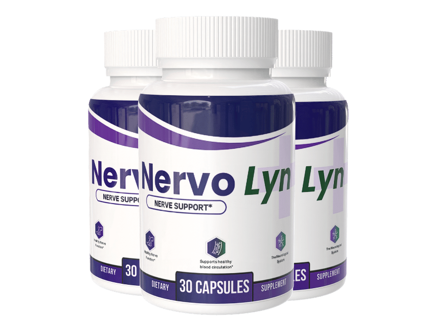 Three bottles of NervoLyn capsules